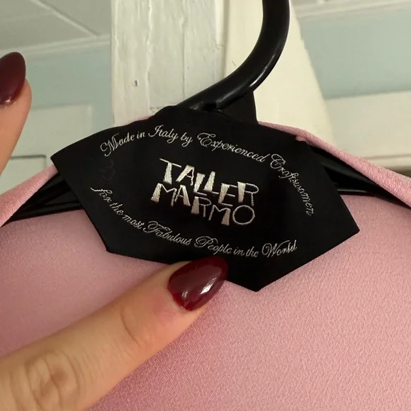 Taller Marmo Eolia Cape-Sleeve Maxi Dress – Pink – Size 40 – Never Worn - Picture 5 of 5